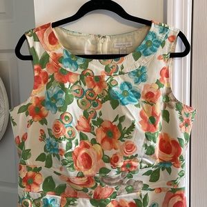 Sleeveless floral dress